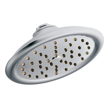 Moen S6310EP ExactTemp Pommeau de douche pluie écologique monofonction de 17,8 cm avec technologie Immersion, débit de 7,6 L/min, chrome