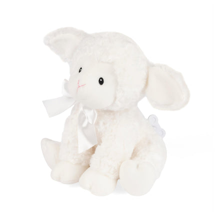 Peluche musical de cuerda GUND Baby Lena Cordero, reproduce la nana de Brahms, juguete sensorial de peluche para bebés a partir de 10 meses, blanco, 25,4 cm