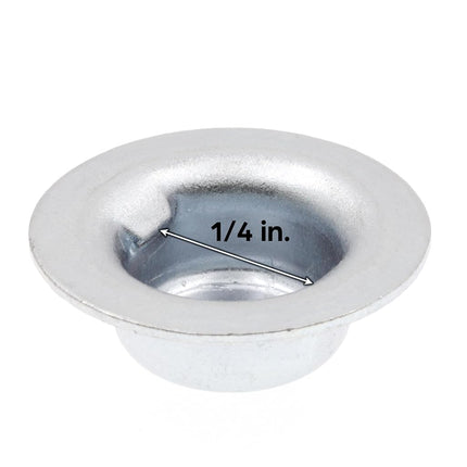 Prime-Line 9078486 Axle Hat Push Nuts, 1/4 inch, Zinc Plated Steel, 20-Pack