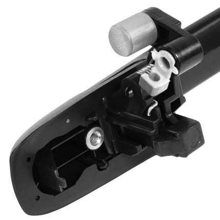 DNA MOTORING Rear Left Outer Door Handle Compatible with 03-05 Honda Pilot, Black, OEM-DHO-01148