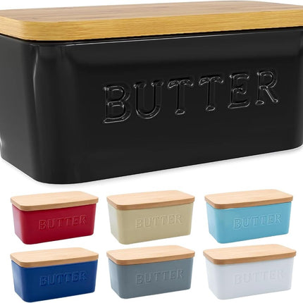 PriorityChef Large Butter Dish with Lid for Counte