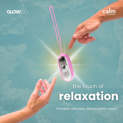 Glowco CalmCarry Sleep Aid Device – Handheld Microcurrent Relaxation Tool, Supports Calm, Focus & Gentle Relief, USB Rechargeable, Portable Wellness Device for Adults & Kids | Purple Calm Carry