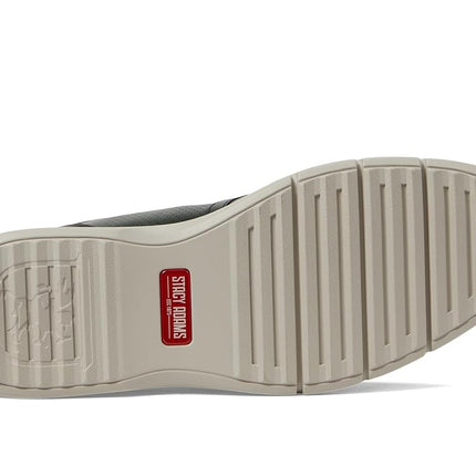 Stacy Adams Men's, Plain Toe Elastic Lace Oxford, Green, 9 Wide