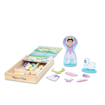 Melissa & Doug MELARQT Melissa and Doug Set de juego magnético para vestir bailarinas/hadas