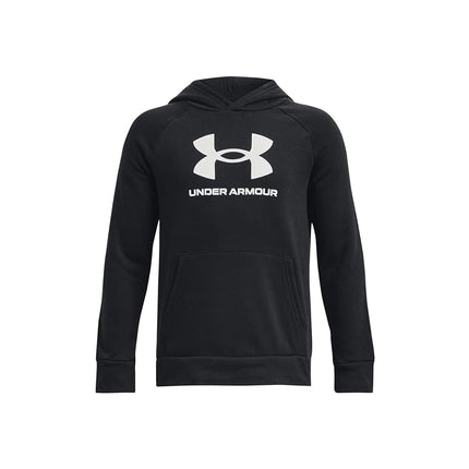 Under Armour Boys Rival Fleece Big Logo Hoodie Bla