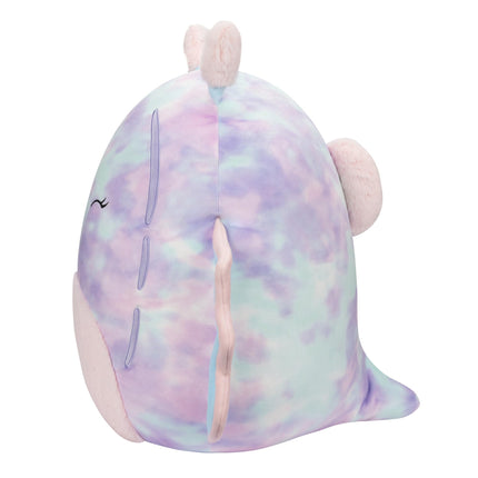 Squishmallows Dottie Babosa de Mar Tie-Dye Rosa y Azul de 35,5 cm - Peluche Grande Ultrasuave Oficial de Kelly Toy