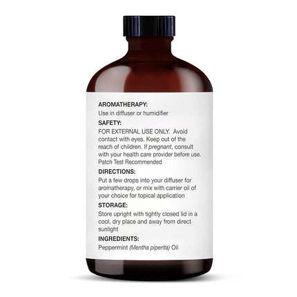 MAJESTIC PURE Peppermint Essential Oil | 100% Pure and Natural Peppermint Oil | Premium Grade Essential Oils for Hair Care, Home Diffusers, Skin, Aromatherapy, Massage and Humidifiers | 4 Fl Oz