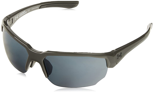 Under Armour Men's Blitzing Wrap Sunglasses, Shiny