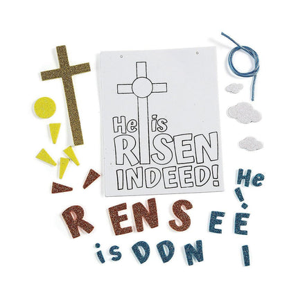 HE IS RISEN SIGN CK - Craft Kits - 12 Pieces