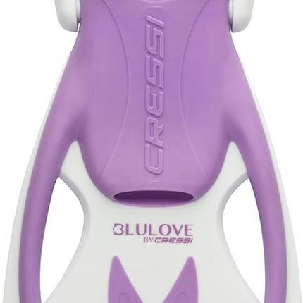Cressi Children's Rocks Adjustable Premium Children Fins, Lilac/White, M L - 2 4 Y UK