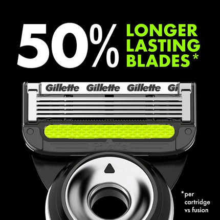 Gillette Labs Mens Razor Blade Refills Compatible with Gillette Labs Razors - 4 Cartridges With Exfoliating Bar