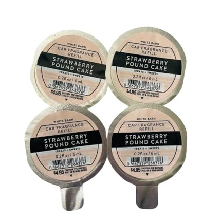 Bath and Body Works 4 Pack Strawberry Poundcake Sc