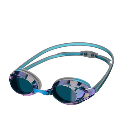 Speedo Vanquisher 2.0 Mirrored Swim Goggles, Horizon Blue, One Size