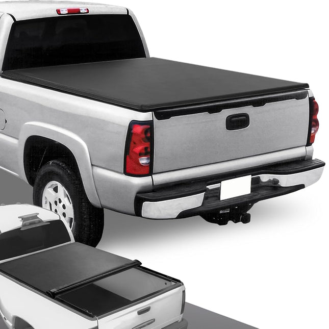 DNA Motoring TTC-RU-032 Truck Bed Top Roll-Up Vinyl Soft Tonneau Cover