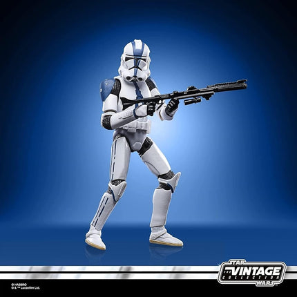 Star Wars Hasbro The Vintage Collection Clone Trooper (501st Legion) Toy, 9.5 CM Scale The Clone Wars Figure, 4 and Up
