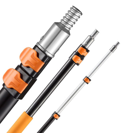 VEVOR Telescoping Pole, 7 to 30 FT Pole, Extension Multi-Purpose Pole, Sturdy Aluminum Alloy Paint Extendable Pole with Flip-Lock Design, Telescopic Pole for Painting, Dusting and Cleaning