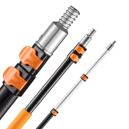 VEVOR Telescopic Extension Pole, 2-4 FT Multi-Purpose Extendable Pole, Sturdy Aluminum Alloy Paint Pole Extension with Flip-Lock Design, High Reach Roller Stick for Painting, Dusting and Cleaning