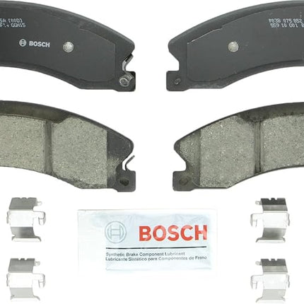 BOSCH BC1565A QuietCast Premium Ceramic Disc Brake Pad Set - Compatible with Select Nissan NV1500, NV2500, NV3500, Titan XD; REAR