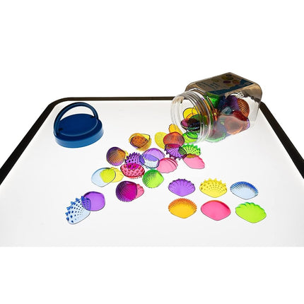 edxeducation Tactile Shells, Set of 72, Translucent, Ages 18m+