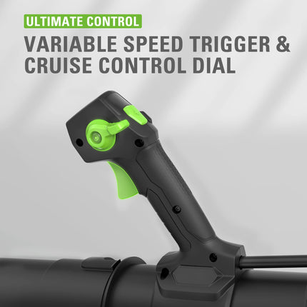 Soplador de Hojas de Mochila Inalámbrico Sin Escobillas Greenworks 40V (165 MPH / 660 CFM / Más de 75 Herramientas Compatibles), Batería de 8.0Ah y Cargador Incluidos, Verde