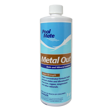 Pool Mate 1-Quart Concentrated Metal Out, Pool Metal Remover