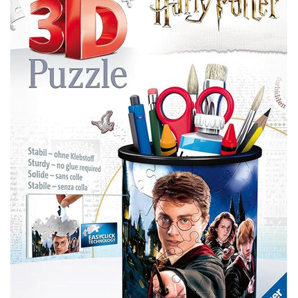 Ravensburger 3D Puzzle 11154 - Utensilo Harry Potter - 54 Pieces - Pen Holder for Harry Potter Fans from 6 Years, Desk Organiser for Children