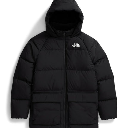THE NORTH FACE Teen North Down Fleece-Lined Short Parka, Blk, XXL