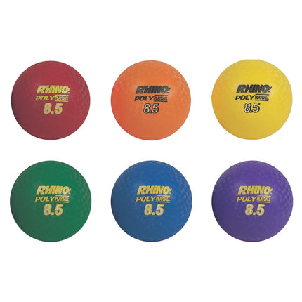 Champion Sports PX85SET Rhino Poly Playground Ball Set, Multicolored, 8.5" Diameter