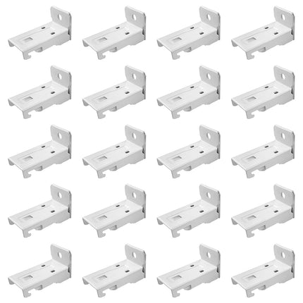 Supports muraux KXLife pour rail de rideau flexible, Quincaillerie de fixation murale pour rail de rideau pliable (20 PCS)