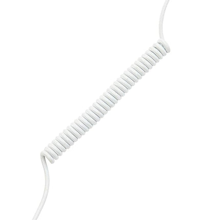 Cable USB C para teclado mecánico en espiral y doble funda de ASCENY (Blanco)