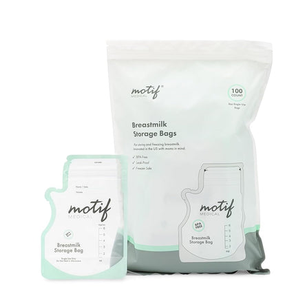 Motif Medical Breastmilk Storage Bags, 100 Count