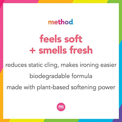 Method Fabric Softener, Beach Sage, 53.5 Ounce, 45 Loads (4 Count)