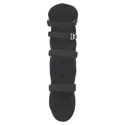 Champion Sports LG83AWBK Double Knee with Wings Shinguard, Black, 13"