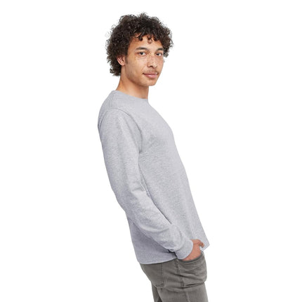 Hanes Men's Long-Sleeve ComfortSoft T-Shirt (Pack of 4) - Gray - Large