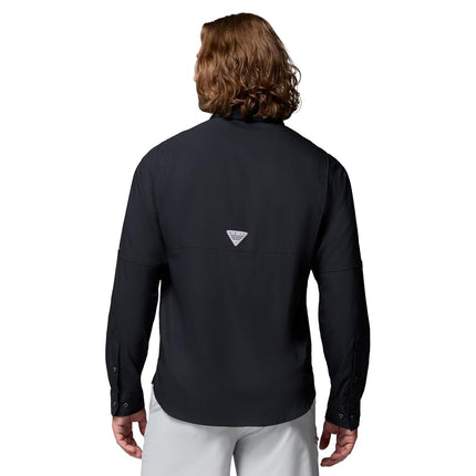 Columbia Men's Plus Tamiami II Long Sleeve Shirt, Black - Large