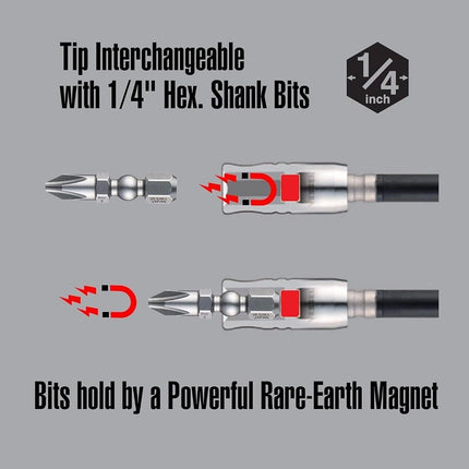 VESSEL - BALL GRIP Ratchet Interchangeable Screwdriver 2200MBH120