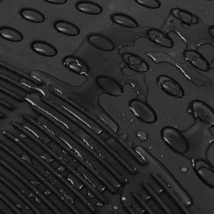 BDK Universal Fit Front/Rear All Weather Protection Heavy Duty Rubber Floor Mat - Black