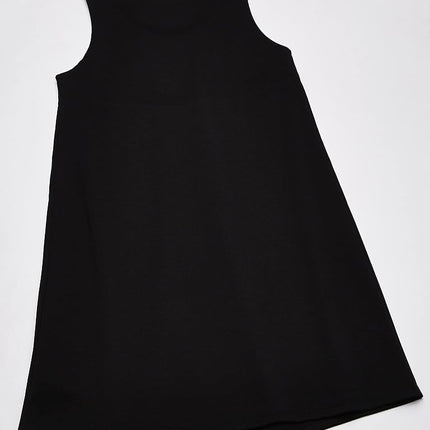 The Children's Place Vestido de uniforme de punto Ponte para niñas, negro, 16 años