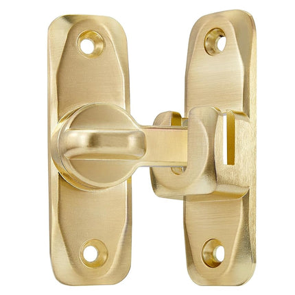 INIRET 3 Packs Barn Door Latches,Gold 90/180 Degree Gate Lock,Zinc Alloy Right Angle Door Lock Latch,Flip Gate Latches Hardware,Door Security Sliding Door Latch Lock fo Cabinets,Bathroom