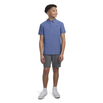 Hurley Boys' Performance Polo Shirt, Shoreline Heather, 4