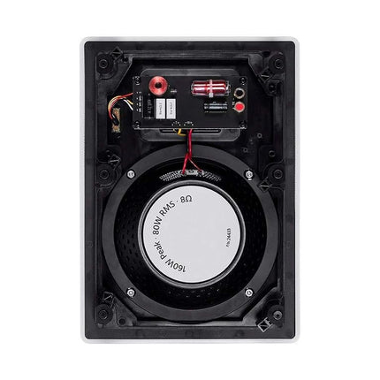 Monoprice 116334 Amber in-Wall Speakers 8-inch 2-Way Carbon Fiber with Ribbon Tweeter (Pair)