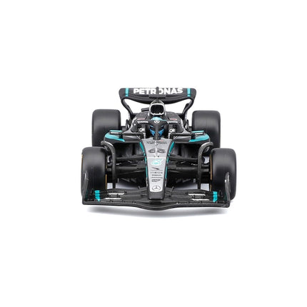 Bburago Mercedes-AMG W16 2025#63 Russell Diecast 1:43 Model Car with Display Case and Base Detailed F1 Mercedes Replica Officially Licensed, Recommended Age 14+ Years