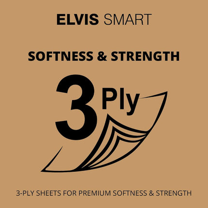 Elvissmart Ultra Soft Bamboo Toilet Paper, 200 Sheets/Roll-3600 Total Bath Tissue