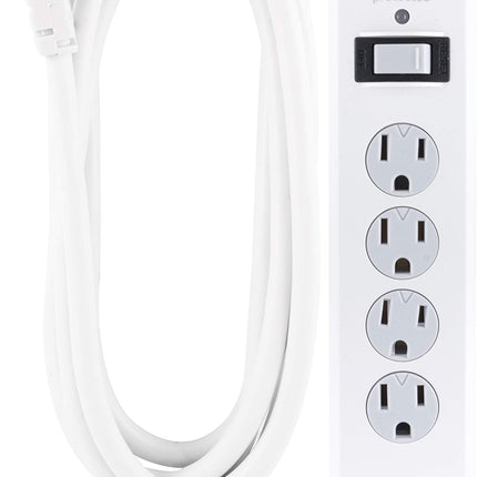 GE Surge Protector, 4 Outlets 2 USB Ports, Extra L
