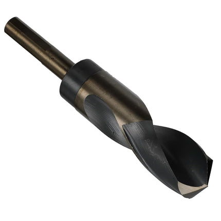 Drill America 1-5/64" Reduced Shank High Speed Steel Black & Gold Contractor Drill Bit with 3-Flat 1/2" Shank, KFD3F Series