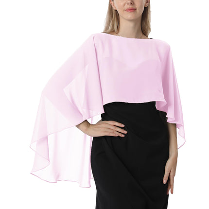 Hotshawl Capelets for women Chiffon Cape Shawls an
