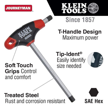 KLEIN TOOLS Jth9E14 5/16-Inch Hex Key with Journeyman T-Handle