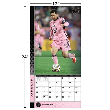 TURNER SPORTS Inter Miami FC 2025 12x12 Team Wall Calendar (25998012217)