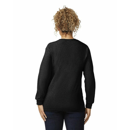 Gildan Men's, Ultra Cotton Long Sleeve T-Shirt, Style G2400, Black, XL