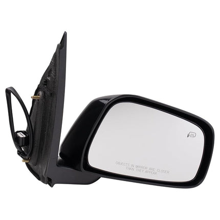 TRQ 2 Piece Driver and Passenger Side Mirror Assembly Set Electric Adjustment Heated No Memory Black Compatible with 2005-2010 Nissan Pathfinder SE NI1320190 NI1321190